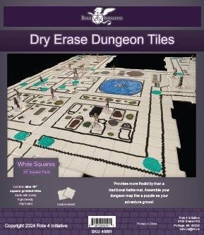 Dry-Erase Dungeon Tiles: White 10'