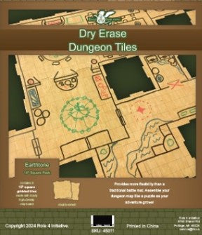 Dry Erase Dungeon Tiles: Earthtone 10'