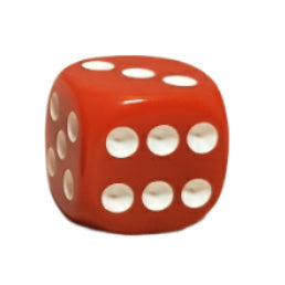 Dice d6 pipped 14mm