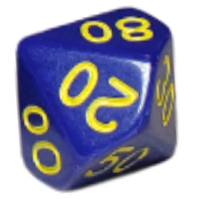 Opaque Dark Blue w/ Yellow Ink  