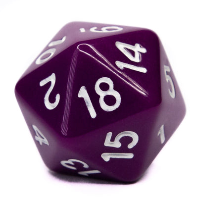 Opaque Dark Purple w/ White Ink  