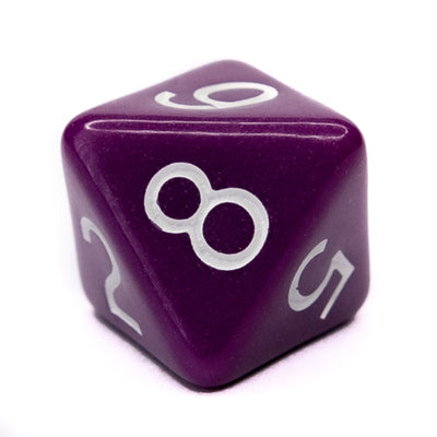 Opaque Dark Purple w/ White Ink  