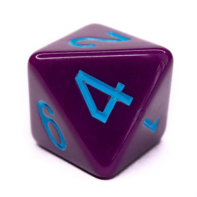 Opaque Dark Purple w/ Lt Blue Ink  