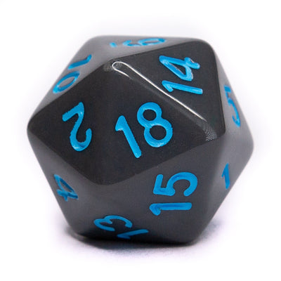 Opaque Dark Gray w/ Lt Blue Ink  