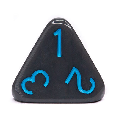 Opaque Dark Gray w/ Lt Blue Ink  