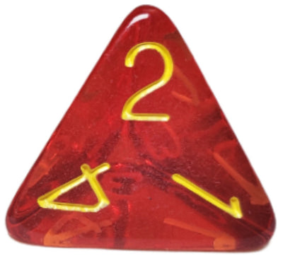 Translucent Red w/ Yellow Ink  