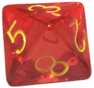 Translucent Red w/ Yellow Ink  