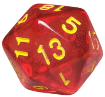 Translucent Red w/ Yellow Ink  