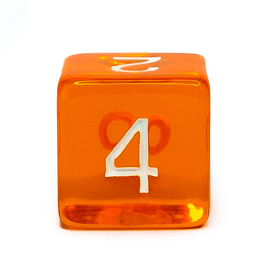 Translucent Orange w/ White Ink  