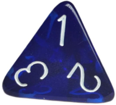 Translucent Dark Blue w/ White Ink  