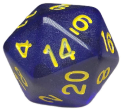 Translucent Dark Blue w/ Yellow Ink  