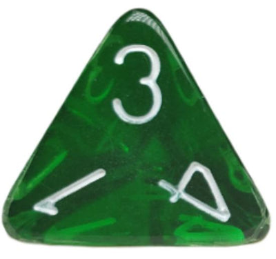Translucent Dark Green w/ White Ink  