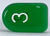 Translucent Dark Green w/ White Ink