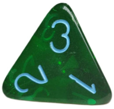 Translucent Dark Green w/ Lt Blue Ink  