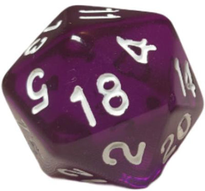 Translucent Dark Purple w/ White Ink  