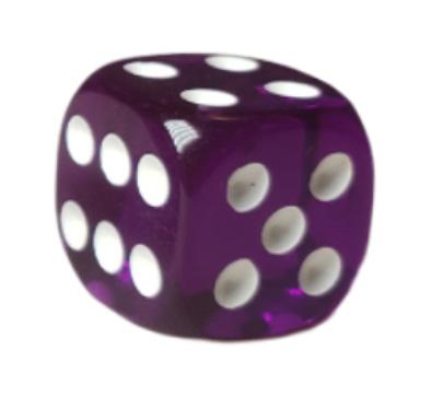 Dice d6 pipped 14mm