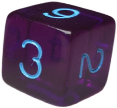 Translucent Dark Purple w/ Lt Blue Ink  
