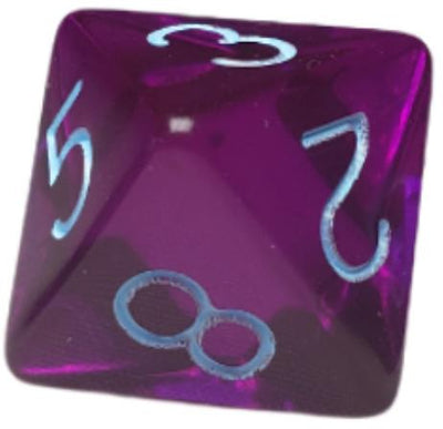 Translucent Dark Purple w/ Lt Blue Ink  