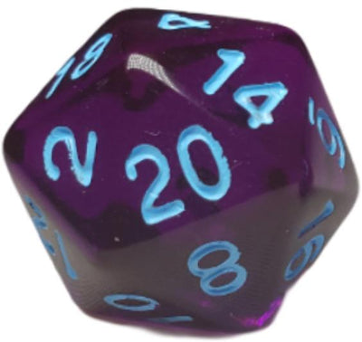 Translucent Dark Purple w/ Lt Blue Ink  
