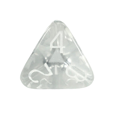 Translucent Clear w/ White  