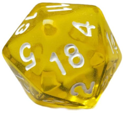 Translucent Yellow w/ White  