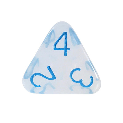 Translucent White w/ Lt Blue Ink  