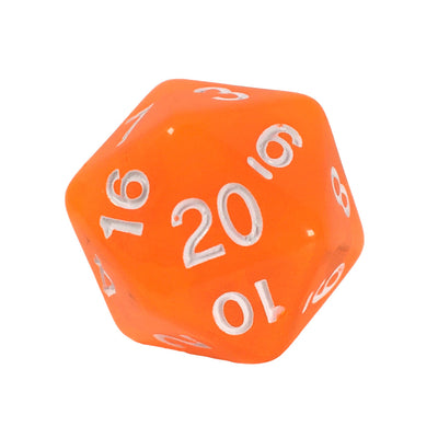 Translucent Neon Orange w/ White Ink  