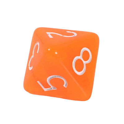 Translucent Neon Orange w/ White Ink  