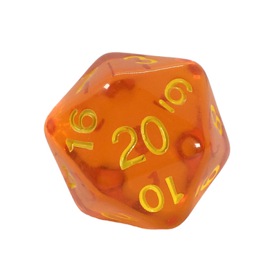 Translucent Pumpkin w/ Yellow Ink  