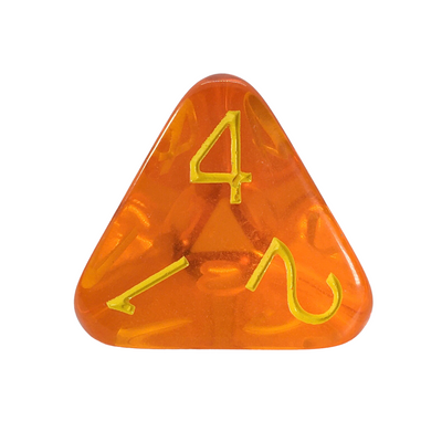 Translucent Pumpkin w/ Yellow Ink  