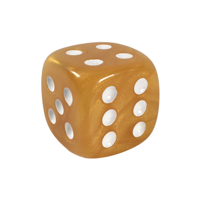 Marble Caramel  d6 pips 18mm