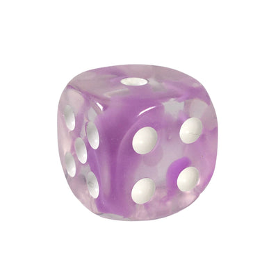  Amethyst d6 pips 18mm