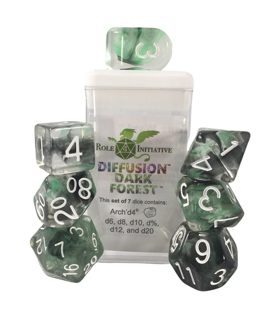 Diffusion Dark Forest - Set of 7 Dice