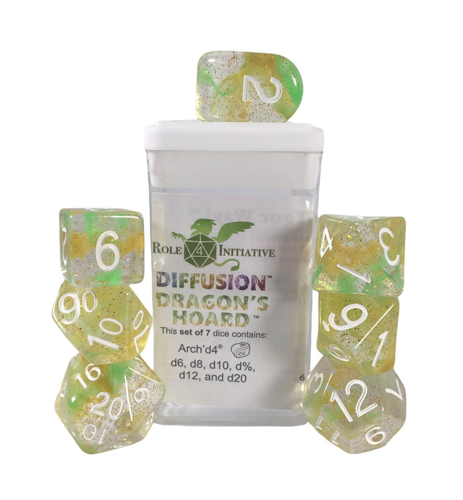 Diffusion Dragons Hoard - Set of 7 Dice