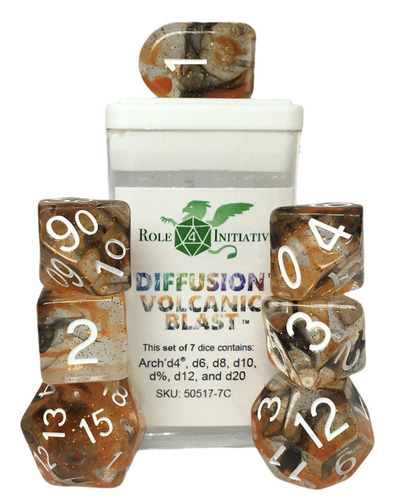 Diffusion Volcanic Blast - Set of 7 Dice