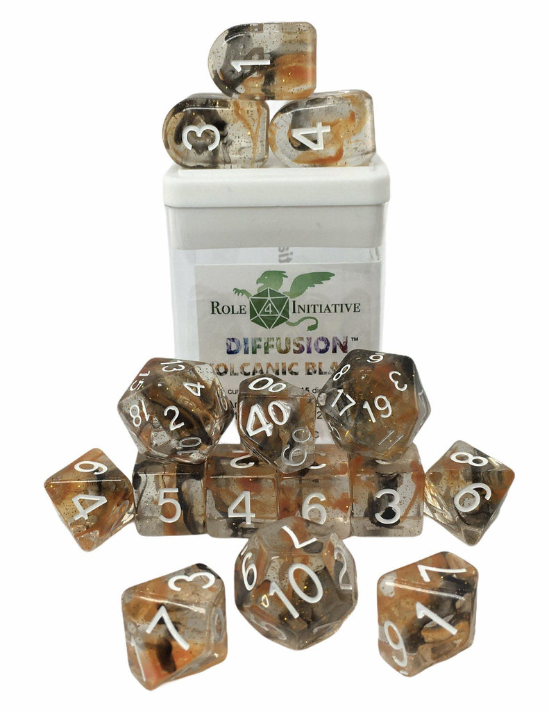 Diffusion Volcanic Blast - Set of 15 Dice