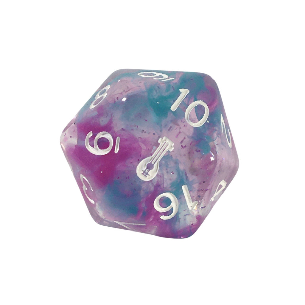 Diffusion Bardic Inspiration 30mm XL d20 w/ symbol