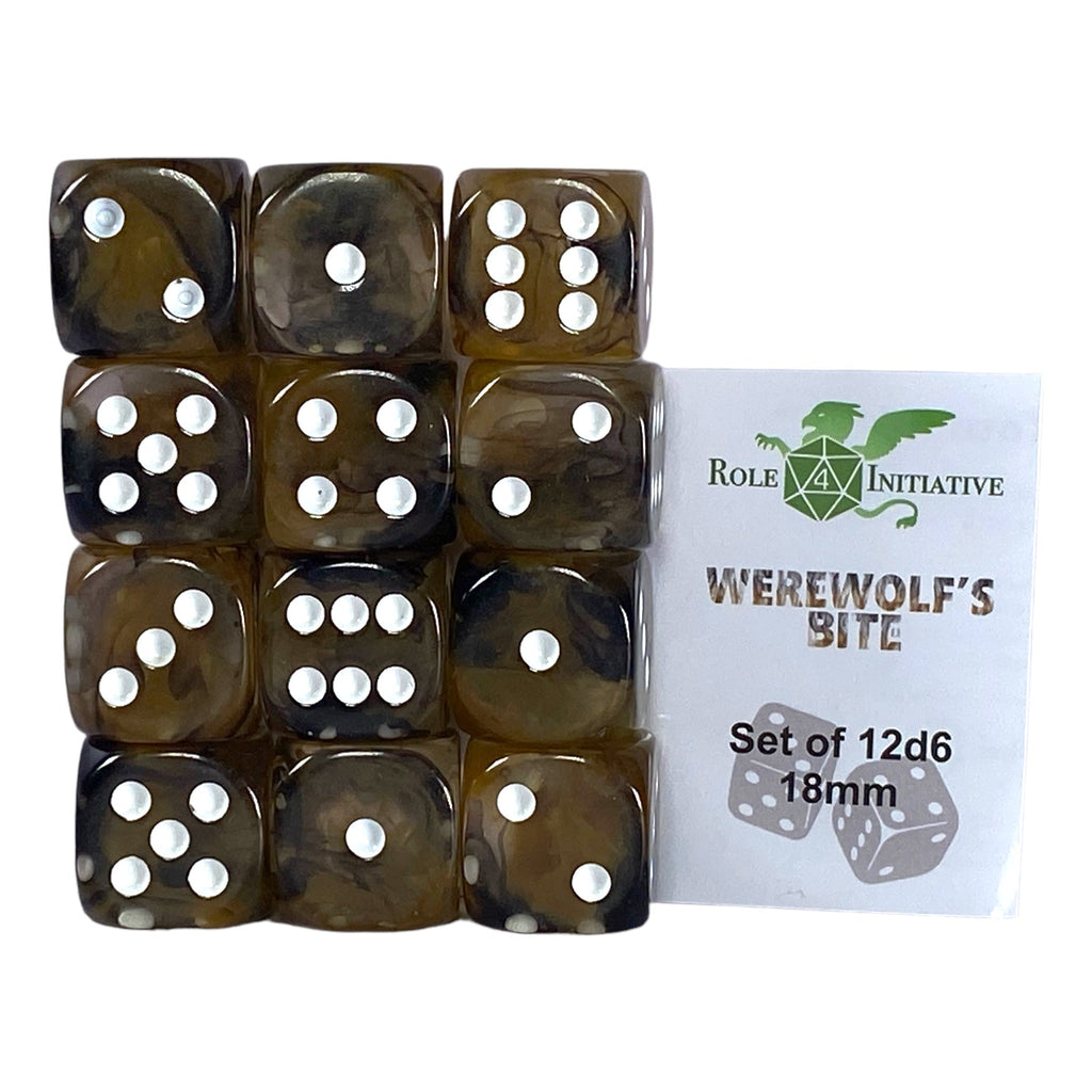 Diffusion Werewolfs Bite - Set of 12d6 pips 18mm w/ all pips