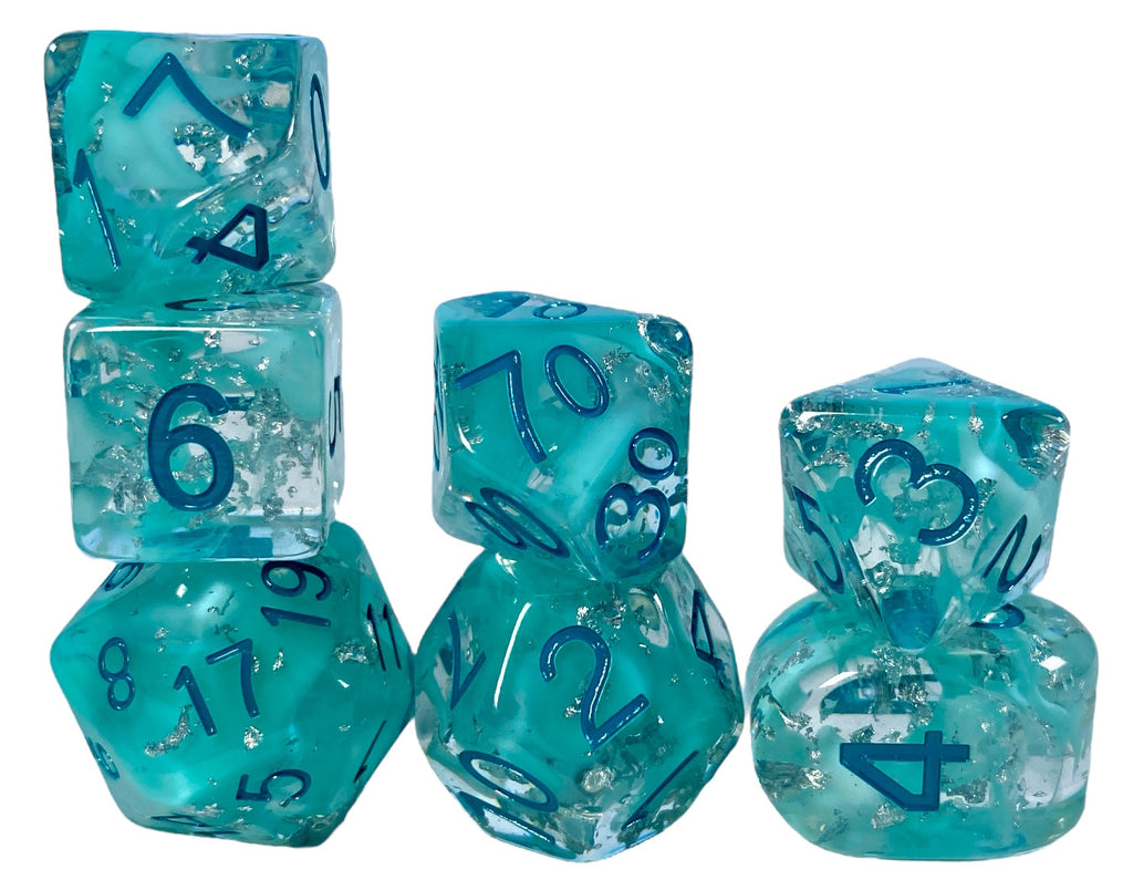 dice set of 7 Arctic Blast