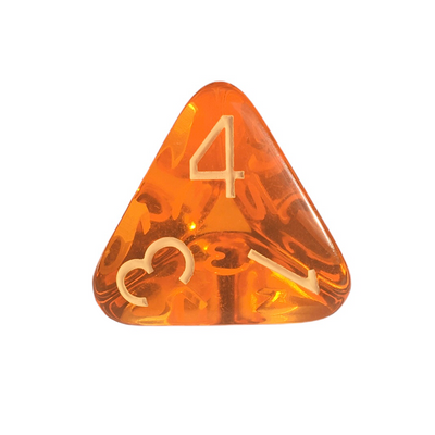 Translucent Orange w/ Lt Orange Ink  