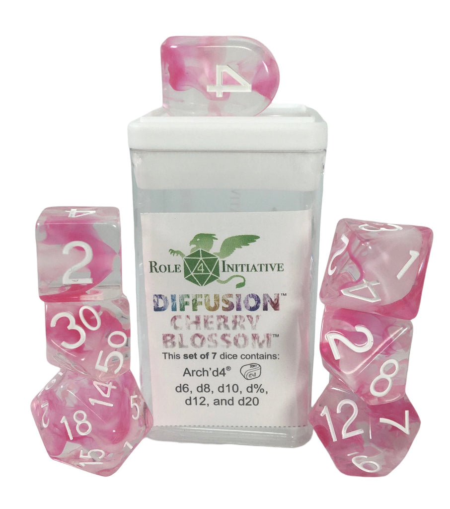 Diffusion Cherry Blossom - Set of 7 Dice