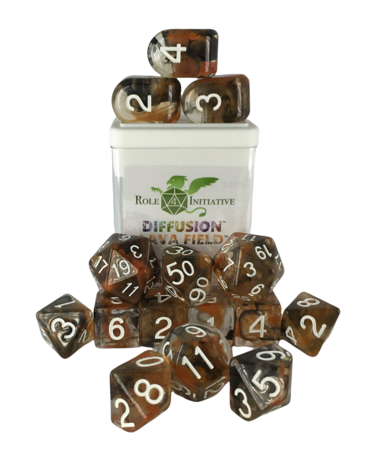 Diffusion Lava Field - Set of 15 Dice