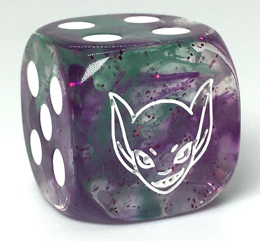 Diffusion Goblin Green Singles d6 pips 18mm Goblin dice