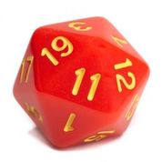 Opaque Red w/ Yellow Ink  