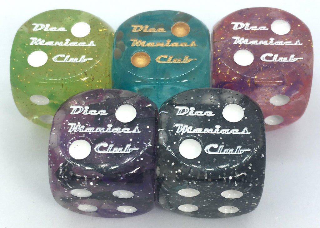  Diffusion 18mm pipped d6 collection Dice Maniacs Club Rainbow 3 limited edition