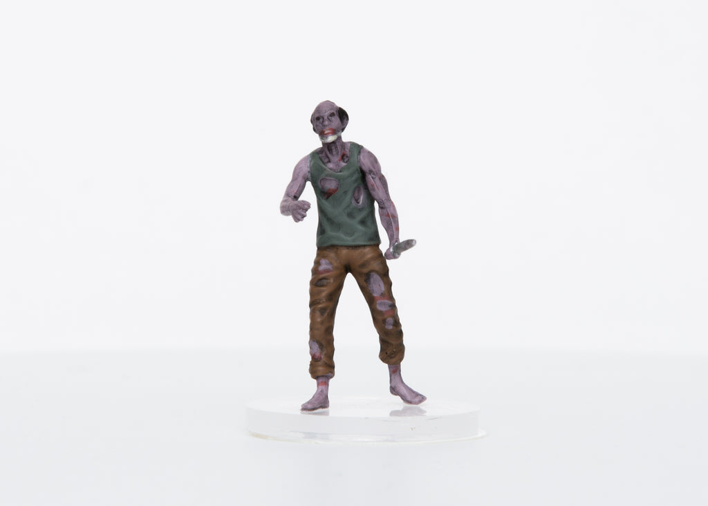 Zombie Male Human Slasher 28mm Plastic Mini